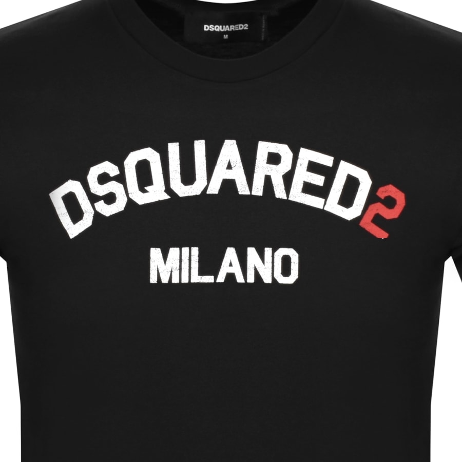 DSQUARED2 Icon Logo Loose Fit T Shirt Black